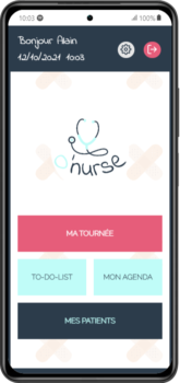 Aperçu en version mobile du site O'nurse